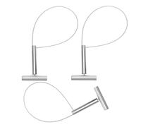 YARNOW Ensemble de 3 pinces à cochons professionnelles en métal pour les fermes, outil robuste et ergonomique avec poignée, portable pour la manipulation et le contrôle du bétail dans les champs.