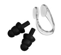YARNOW ensemble de bouchons d'oreilles pince-nez oreille des nageurs garder l'eau Plugs d'oreille nageant pince-nez pour la natation bouchons d'oreilles étanches pour la natation Noir