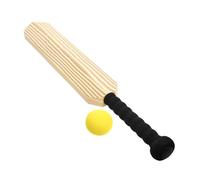 YARNOW Ensemble de Cricket Garçon et Filles Batte 24 Pouces Eva Batte Plastique Bois Sport Extérieur Intérieur Jeu Familial