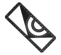 YARNOW Ensemble de Règles en Alliage d'Aluminium Équerre et Rapporteur Multifonction pour Dessin Technique, Outil Léger Portable, pour Architectes et Enseignants