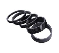 YARNOW Entretoises De Fourche De Casque De Vélo en Fibre De Carbone 3mm 5mm 10mm 5 Pièces Rondelles Potence Jeu De Direction Vélo Ajustement Route VTT
