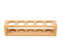 YARNOW Étagère D'exposition en Matériau Synthétique Beige 5 Emplacements pour Organisateur Huiles Essentielles Finition Polie la Main Anti-Collision, Rangement pour Flacons 15 ML
