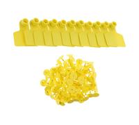 YARNOW Étiquettes d'Oreille pour Animaux et Boucles d'Oreilles Bétail pour Gestion de Ferme, Lot de 100 en Tpu Résistant la Chaleur Froid, Clous en Cuivre Solide, Personnalisables