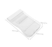 YARNOW Étui de Voyage pour Embouts D'irrigateur Buccal 6 Compartiments Étanches, Boîte de Rangement Transparente pour Têtes de Jet Dentaire, Accessoire Compact 16x9,5x1,8 Cm pour