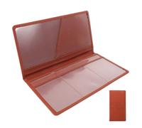 YARNOW Étui Porte-documents de Voyage pour Voiture, Imperméable en Polyuréthane Marron, Organisateur Compact pour Carte Grise, Assurance Auto et Permis de Conduire, Porte-badge