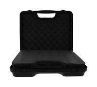 YARNOW Étui Rigide de Rangement Grand Format pour Microphone à Condensateur avec Mousse Rembourrée, Support Portable avec Poignée, Boîtier de Transport Robuste pour Streaming et Live