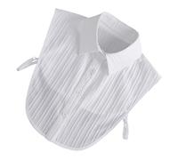 YARNOW Faux Col Décoratif à La Mode En Coton Pour Femme, Demi-col Amovible, Accessoire Polyvalent Pour Chemisier, Style Simple Printanier Automnal, Taille Unique, Col Fantaisie