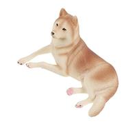YARNOW Figurine de Chiot Husky Plastique de Chien de Simulation Réaliste pour Décoration de Maison et Éducatif