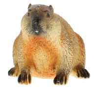 YARNOW Figurine de Marmotte Réaliste en Résine, Modèle de Marmotte en Position de Marche de Taille Moyenne, Décoration pour Bureau et Maison, Éducatif pour Garçon et Filles, Ornement