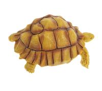 YARNOW Figurine de Tortue Réaliste en Plastique Dur pour Garçon et Filles, Modèle Réduit de Tortue Sucade Jaune, Décoration de Bureau Éducative, Jouet Pédagogique Animalier,