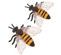 YARNOW Figurines D'insectes Réalistes en Plastique 2pcs, Design Compact et Sécurisé, Jouet Éducatif pour Garçon et Filles, comme Décoration Gâteau d'anniversaire