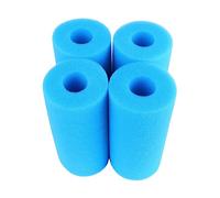 YARNOW Filtre Éponge Préfiltre pour Piscine et Aquarium Lot de 4 Colonnes en Mousse Bleue Réutilisable Améliore la Filtration 10X20Cm
