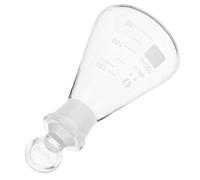 YARNOW Fiole Erlenmeyer en Verre 150ml Bouchon, Facile à Nettoyer, Prévient les Éclaboussures, pour Laboratoire de Chimie et Étudiants