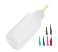 YARNOW Flacon Souple à Presser pour Émaillage de Poterie 50ml Embouts de Précision en Plastique et Métal pour Atelier de Création Céramique