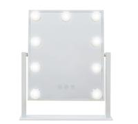 YARNOW Format Miroir Grand de LED Maquillage, Simple Face de Table
