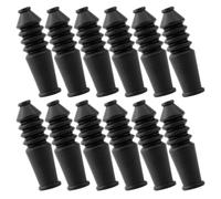 YARNOW Gaine de Câble de Frein Protection Solide et Antichoc en Caoutchouc Noir 12 Pièces pour Vélo Pliant de Montagne pour Câble de Frein Terrains Variés