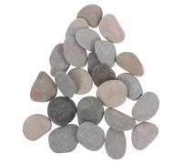 YARNOW Galets Naturels à Peindre 24 Pcs Pierres Plates Lisses 3-5 CM Galets de Rivière Décoratifs pour Loisirs Créatifs Décoration Jardin et Projets Artistiques