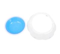 YARNOW Gamelle Isotherme pour Chien et Chat, Bol en Plastique Bleu Fond Antidérapant, Bol Givré Détachable Facile à Nettoyer, Contenant Alimentaire pour Animaux D’Été, Gamelle