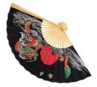 YARNOW Grand Éventail Pliant Mural en Papier et Bambou 0,5x0,9 M Léger et Pliable Décoration Murale Style Chinois pour Fêtes et Studios Photo