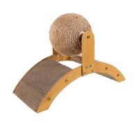 YARNOW Griffoir pour Chat D'intérieur Moyen Modèle de Roue Incurvée, Double Face Résistante aux Rayures Balle Interactive, à Griffer pour Chatons et Chats Domestiques, Accessoire Ludique