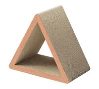YARNOW Griffoir Triangulaire pour Chat : Planche à gratter Amovible, Tapis à gratter Triangulaire Pliable en Carton à 6 côtés pour Jeu d'intérieur pour Chaton