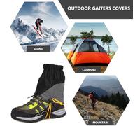 YARNOW Guêtres Imperméables en Nylon Ultra-Léger pour Homme et Femme Protège-Jambes Respirant Anti-Sable et Anti-Pluie Couvre-Jambes Outdoor pour Randonnée Trekking et Activités de