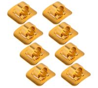 YARNOW Guides-câbles de Vélo en Alliage D'aluminium, Clips de Gaine en C, Kit 8 Pièces avec Base Adhésive, Fixation pour Câble de Frein et Dérailleur, Compatible VTT et Vélo de