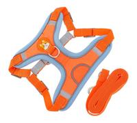 YARNOW Harnais pour Petit Chien Laisse Réfléchissante en Tissu Flexible, Kit Complet pour Promenade en Plein Air, Adapté aux Chiots de 3,5 à 6,5 Kg