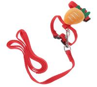 YARNOW Harnais Réglable pour Petit Animal de Compagnie, Gilet en Nylon Doux, Laisse pour Lapin et Hamster, Taille S, Couleur Rouge Vif, Léger et Lavable, pour Promenades et Entraînements