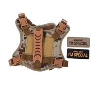 YARNOW Harnais Tactique pour Chien et Chat Ajustable Gilet Rembourré Anti-Fugue avec Système D Attache Sécurisé Confortable et Résistant pour Promenades et Entraînements