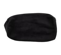 YARNOW Housse D’Oreiller Cylindrique en Cristal Velours Noir, Taie D’Oreiller Cervicale Longue pour Coussin de Voiture, Étui Lavable et Réutilisable, Protection pour Oreiller de Voyage