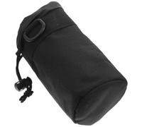 YARNOW Housse de Bouteille Portable en Tissu Oxford Résistant, Manchon Isotherme Noir pour Gourde Sport, Protection Thermique Légère et Compacte, Randonnée et Activités Plein Air