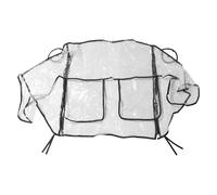 YARNOW Housse de pluie pour poussette double : protection transparente coupe-vent pour bébés jumeaux - Protection contre le froid pour poussettes doubles côte à côte