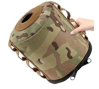 YARNOW Housse de Protection pour Bouteille de Gaz Camping Grand Modèle Camouflage Paquet de Rangement Isolant Portable Couvercle Résistant pour Cartouche de Gaz en Extérieur Matériel