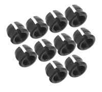 YARNOW Œillet de soupape en Plastique Noir 10 pièces pour Remplacement du Joint de la Tige de soupape vélos Route et Hybrides Protection Jante Roue