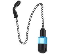 YARNOW Indicateur de Touche pour Pêche sans Lumière Balancier Souple en Fer Couleur Bleu Alarme de Pêche Chaîne Résistante Pratique pour Usage Extérieur