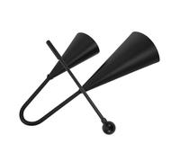 YARNOW Instrument de Musique à Percussion Double Métal Traditionnel Cloche Agogo avec Maillet Instrument Latin pour Rythme et Animation