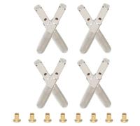 YARNOW Jeu de 8 Chevilles Solides pour Lyre Accessoire Professionnel en Métal Solide Broches de Remplacement pour Instruments de Musique à Cordes Fixation Précise pour Harpe Lyre