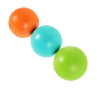 YARNOW Jeu de Croquet en Bois 3 Pièces Boules Colorées de 7 Cm pour Garçon et Filles et Adultes, Accessoires Résistants pour Activités de Plein Air et Loisirs en Famille