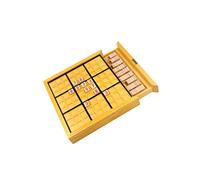 YARNOW Jeu de Société Bois Sudoku pour Adultes et Garçon Fille Puzzle Intellectuel Jeu de Table Éducatif pour la Créativité pour DIY Fêtes