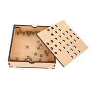 YARNOW Jeu de Société de Dames en Bois et Verre, Jeu Classique pour Développement de L'intelligence et Résolution de Problèmes, pour Garçon et Filles