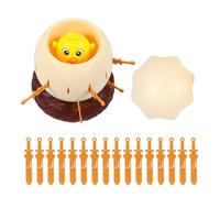 YARNOW Jeu de Société pour Garçon et Filles Pirate avec Baril de Poussins Colorés Jeu d'Adresse Réflexion en Plastique Familial Amusant pour Garçon et Filles et Parents Éducatif de