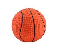 YARNOW Jouet à Mâcher pour Chien en Latex de Ballon de Basket Orange, Jouet Couineur Résistant pour Animaux, pour Réduire la Solitude