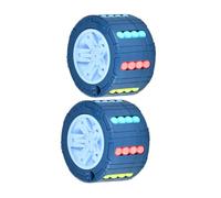 YARNOW Jouet Éducatif 2pcs Cube D'intelligence en Plastique Bleu pour Garçon et Filles, Soulagement du Stress et Habitude Anti-Stress, pour Noël et Se Glisse la Poche