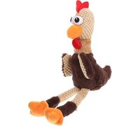 YARNOW Jouet Interactif pour Chien Forme de Poulet en Peluche, Jouet D'entraînement Créatif Renforçant Dents et Stimulant L'énergie pour Animaux de Compagnie