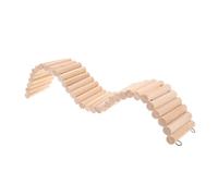 YARNOW Jouet Pont Suspendu Bois pour Hamster Et Rongeurs Échelle Escalade Multifonctionnelle Et Plateforme Enrichissement pour Petits Animaux Aire De Jeu Naturelle Et Sécurisée Installati