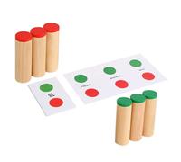 YARNOW Jouet Sensoriel en Bois pour Garçon et Filles Ensemble de Tubes Auditifs Montessori Jouet Éducatif Compact pour Tout-Petits Activités de Développement Précoce 1 Ensemble