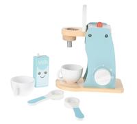 YARNOW Jouets Bois Machine à Café pour Garçon Fille Accessoire de Cuisine Éducatif Améliore Les Compétences Manuelles Relations Parents Garçon Fille