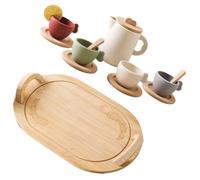 YARNOW Jouets pour Garçon Fille Service à Thé Éducatif pour Filles et Garçons avec Plateau Set de Dinette pour Heure Thé