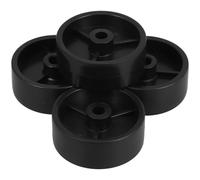 YARNOW Kit 4 Roues 97 MM Noires Pivotantes pour Chauffage de Terrasse à Gaz Accessoires pour Barbecue Extérieur Réutilisables et Résistantes aux Intempéries